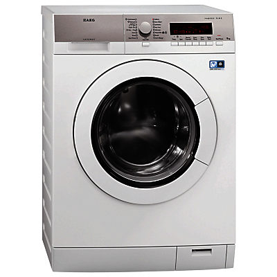 AEG L87490FL Freestanding Washing Machine, 9kg Load, A+++ Energy Rating, 1400rpm Spin, White
